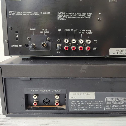 Technics 3-Component Vintage Stereo System SA-Z50 RS-D250