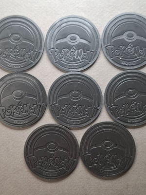 Pokémon TCG Chikorita Gold Black Coin Set of 8