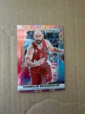 Panini EuroLeague Prizm Vassilis Spanoulis 25 Years SP Olympiacos κάρτα σαν καινούργιο