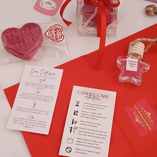 Inspired Si Passione & Pink Rose Gift Set with Candle, Wax Melt & Car Diffuser