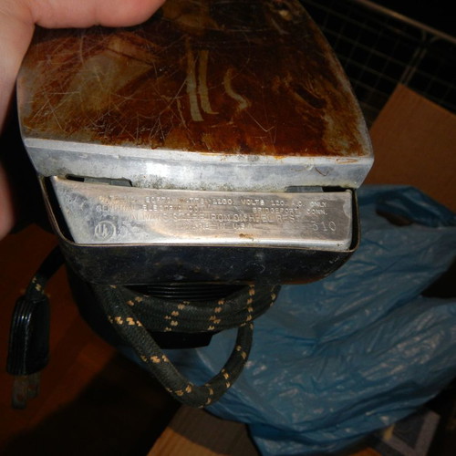 General Electric electric iron used