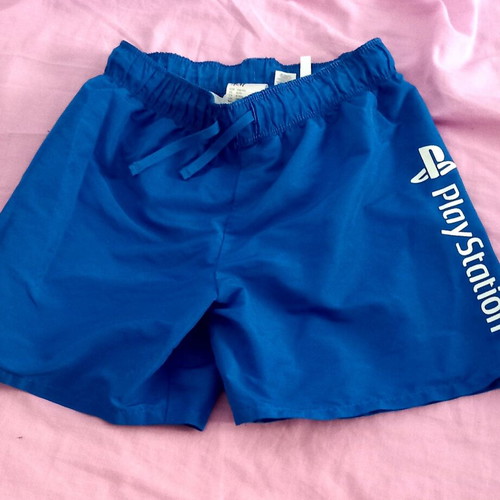 Playstation swim shorts like new, size 134-140, blue, H&M