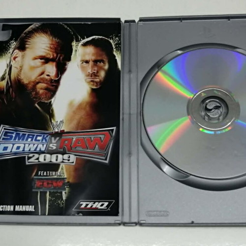 WWE SmackDown vs. Raw 2009 Platinum PS2 game used, English