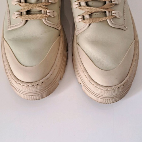 Zara leather boots used, size 38, beige