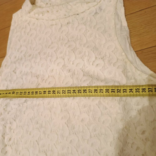 Zara lace dress type Guipure XS used, white