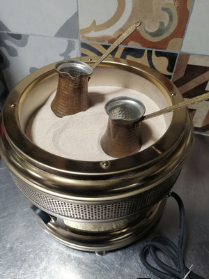 Johny Greek Coffee Hoboli AK/8-3 with copper briki and special sand