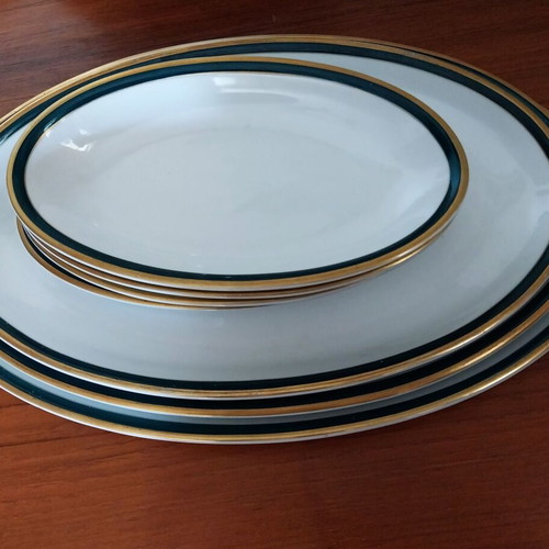 Fine Bohemian China porcelain dinnerware set Czechoslovakia EPIAG DF 112 pcs like new