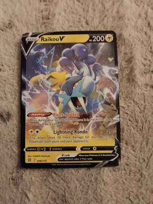 Pokémon card RaikouV like new