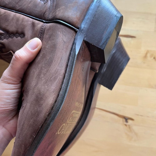 Santiago cowboy boots like new, brown, size 37.5