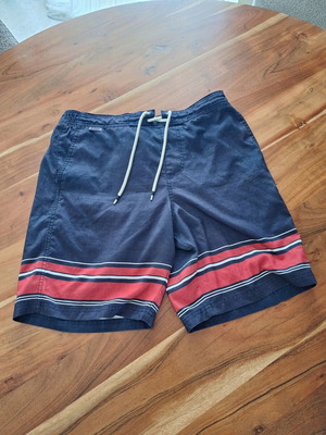 M&S Collection ανδρικό μαγιό μεταχειρισμένο, navy κόκκινες ρίγες, μέγεθος Medium