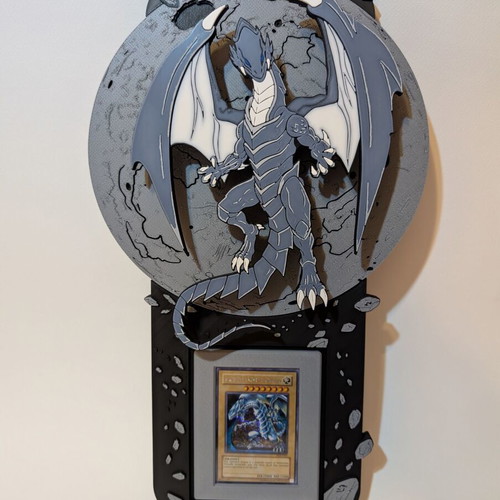 Blue-Eyes White Dragon Overframe Display custom made