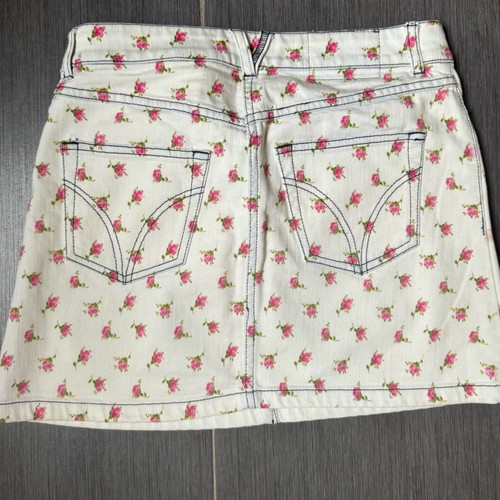 D&G mini denim skirt white like new