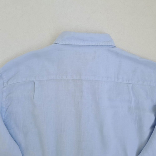 Vilebrequin men's shirt 100% linen size M, blue