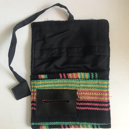 Handmade knitted tobacco pouch with inner recess new