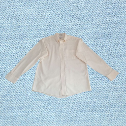 Arrow Usa 1851 men's dress shirt like new, size large, beige and white