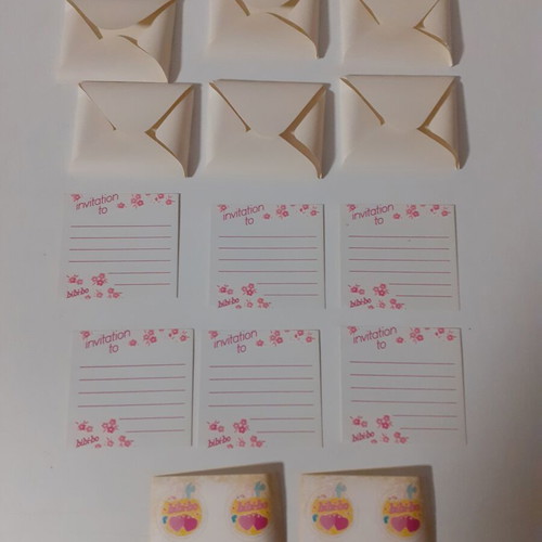 Invitations, envelopes and stickers Bibi Bo like new