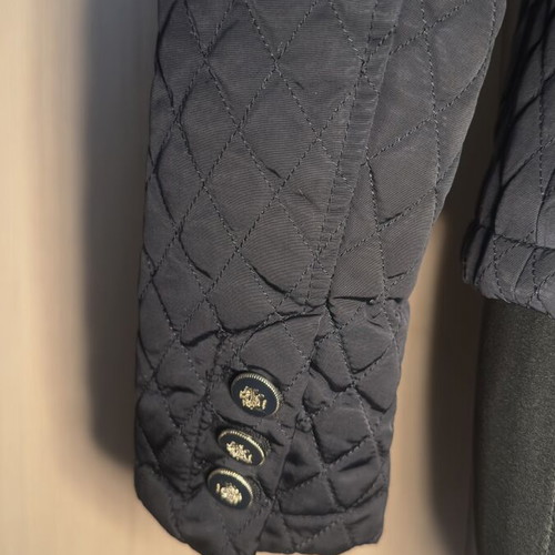 Massimo Dutti quilted jacket used, size M, black