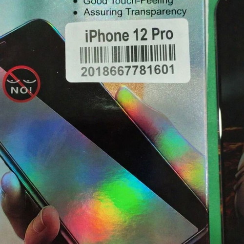 Privacy screen glass and camera lenses for iPhone 12 Pro like new