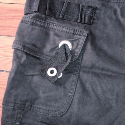 Paranoia Y2K Vintage Low Rise Cargo Pants used, black and gray