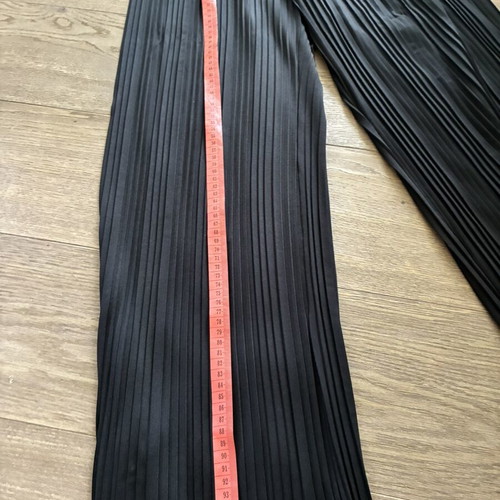 Calvin Klein pleated palazzo pants like new, size S-M, black and blue