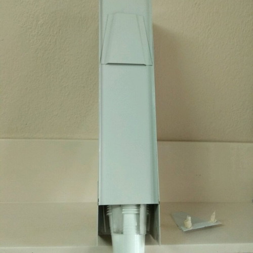 Hanging metal cup holder used for plastic cups