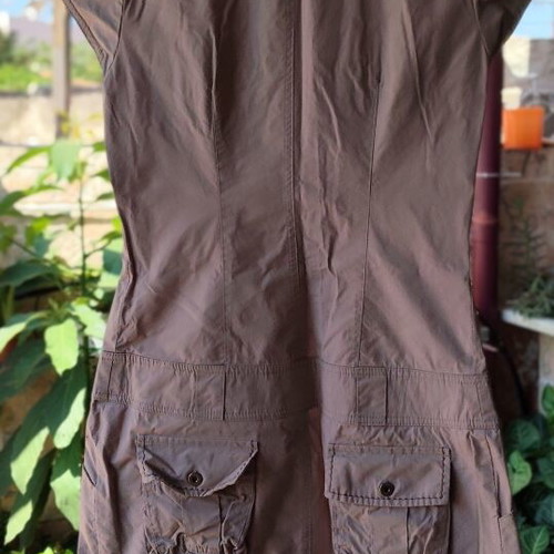 Imperial shirt dress size S like new, beige and brown