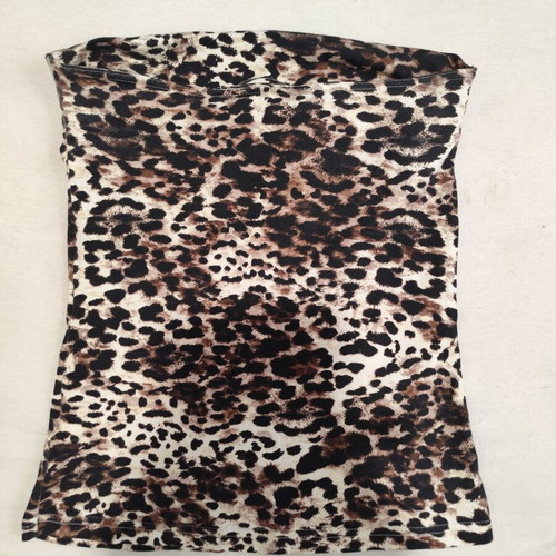 Strapless animal print blouse H&M new, size S