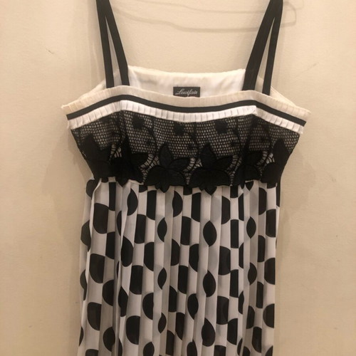 Lucifair pants and top set like new, cream-black
