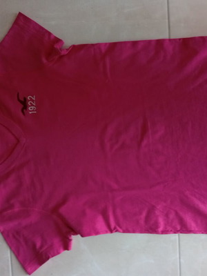 Hollister unisex surfer cut short sleeve shirt like new, pink