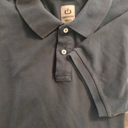 Emerson polo piqué shirt used, XXL, petrol color