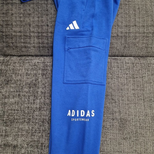 Adidas Royal Blue Tracksuit Set with Hoodie and Cargo Pants new