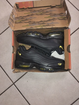 Nike x Corteiz Air Max 95 αθλητικά παπούτσια σε μαύρο, μέγεθος 45