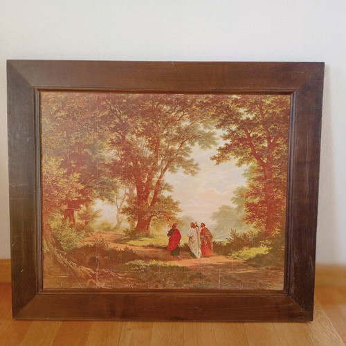 Vintage frame and antique painting used, 60 x 51 cm
