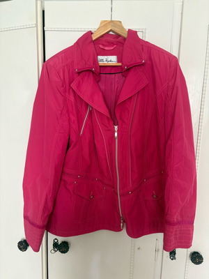 Ulla Popken jacket like new, fuchsia, size 5XL