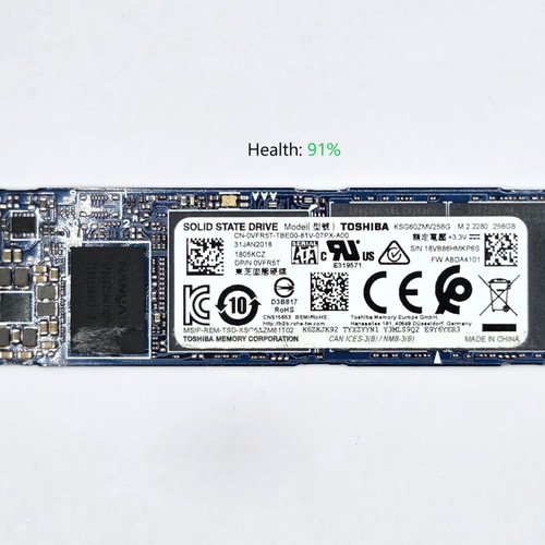 Toshiba KSG60ZMV256G 256GB M.2 2280 SATA SSD σαν καινούργιο