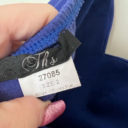 Ths Fashion dress black and blue like new, size M
