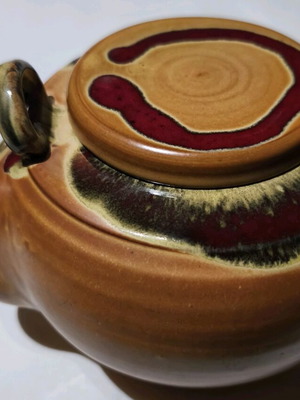 Clay teapot unused in excellent condition
