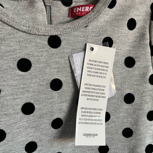 Energiers dress new, black and gray, size 98 cm for 3 years old