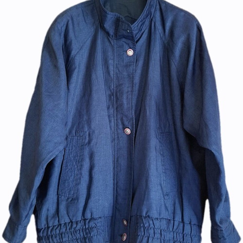 Via Veneto Harrington Jacket vintage 90s blue, like new