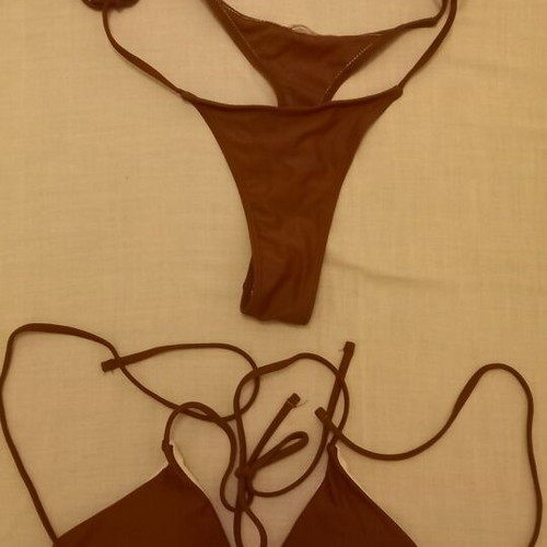 Brown bikini swimsuit new, size S