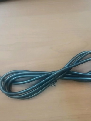 Bipolar cable 2x0.75 x1.80m black with plug new