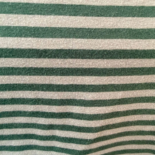JBP striped t-shirt used, green and gray, slim fit, size S