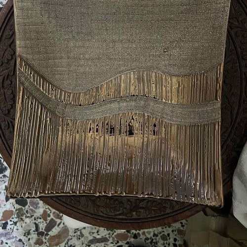 Decorative metal bowl used