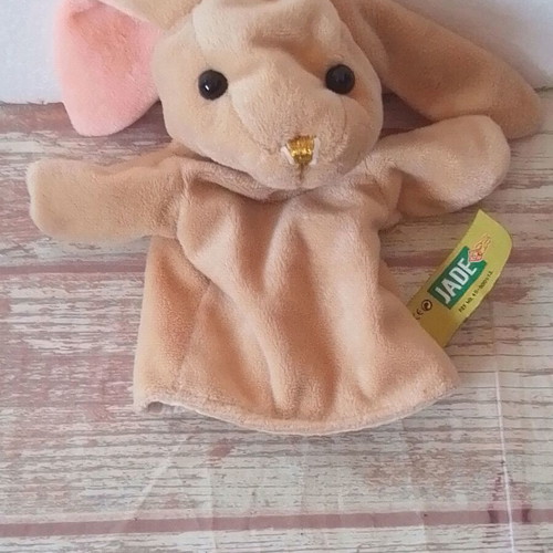 Plush puppet glove rabbit Jade like new