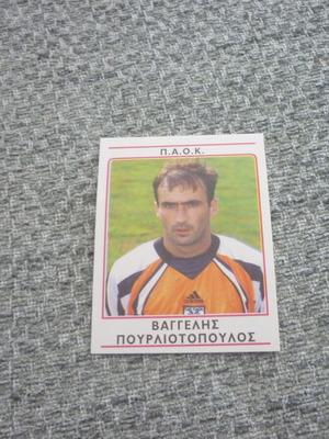 Vaggelis Pourliotopoulos PAOK Panini Football 2002 Sticker #262 new