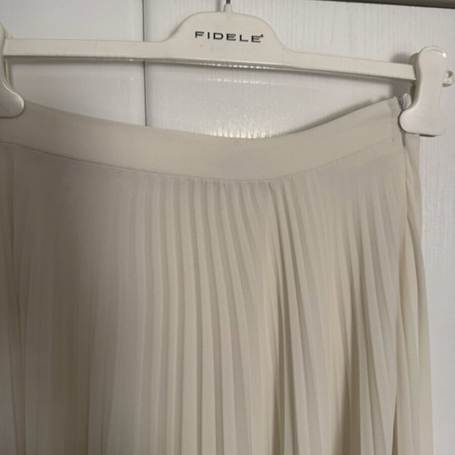 Maxi skirt off white, size M, pleated