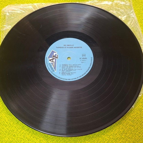 Jo Privat Tango Et Pasos Musette LP употребяван, латино жанр