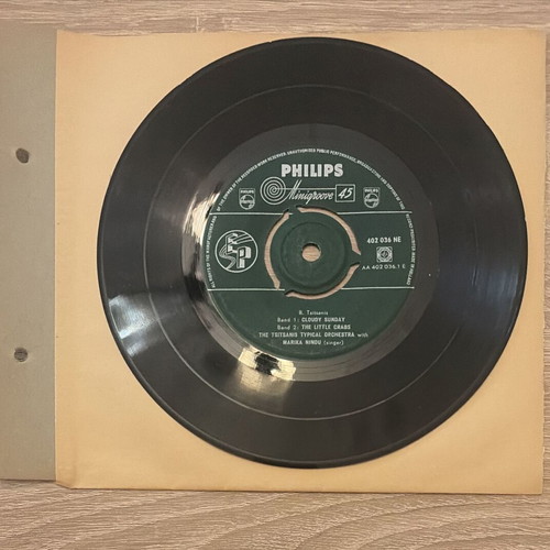 Vassilis Tsitsanis Marika Ninou Cloudy Sunday Philips Minigroove 45rpm vinyl used
