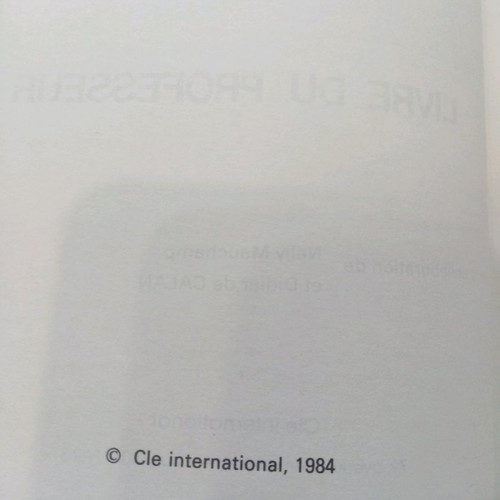 Sans Frontieres 2 Livre du Professeur French Method 1984 new