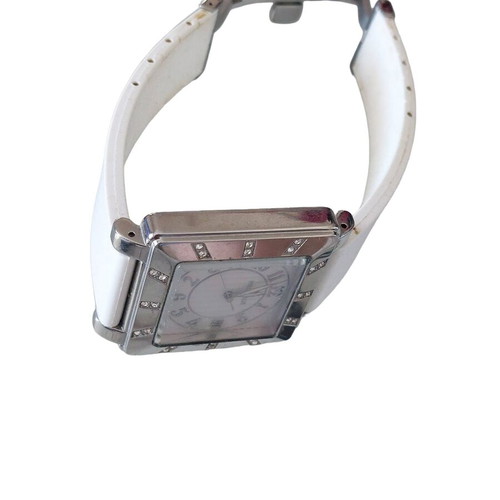 Folli Follie unisex watch like new with white silicone strap